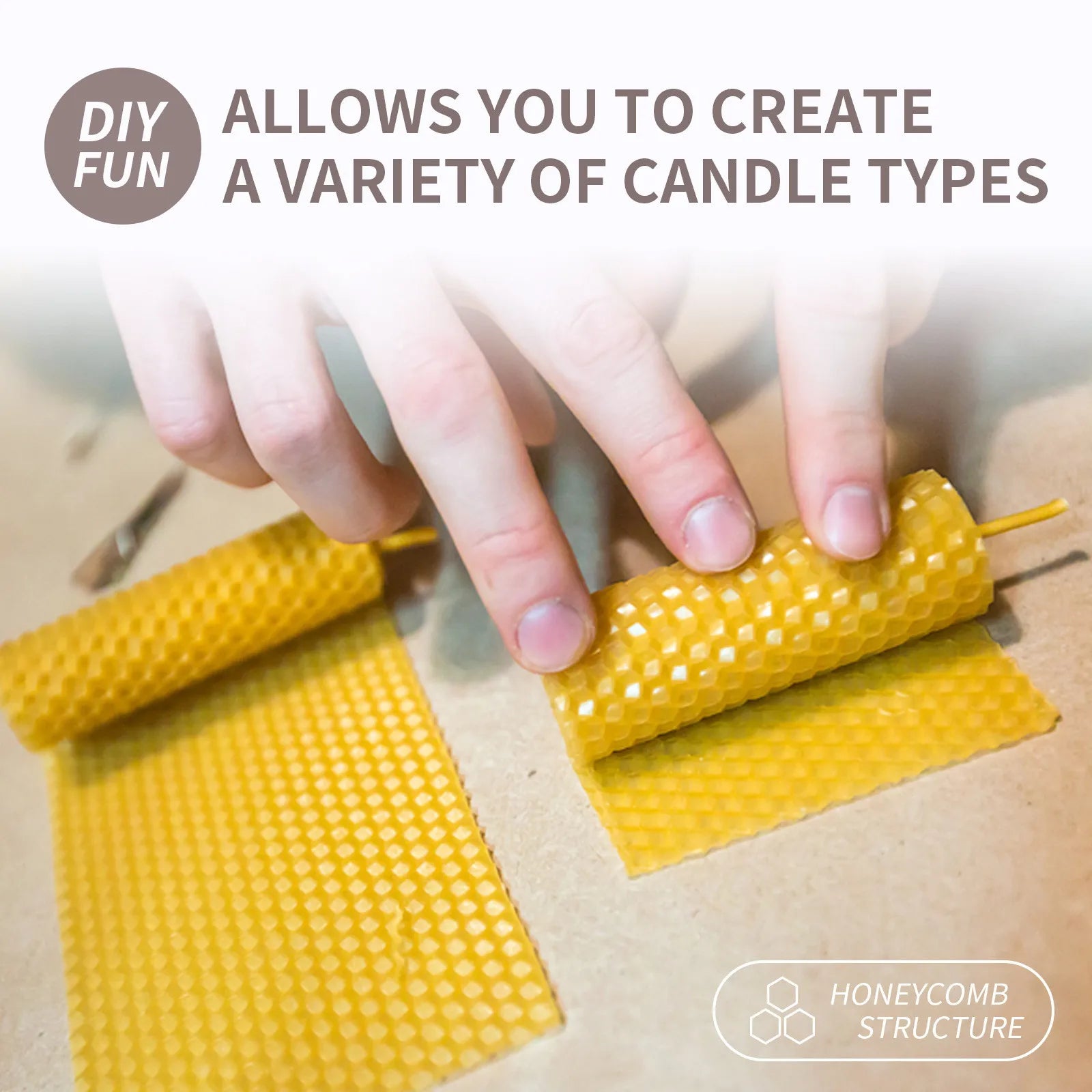 10/20/30pcs Beeswax Sheets Candle Making Craft DIY Kits Honey Candles Maker Full Bees Wax Honeycomb Beekeeping Foundation Sheets