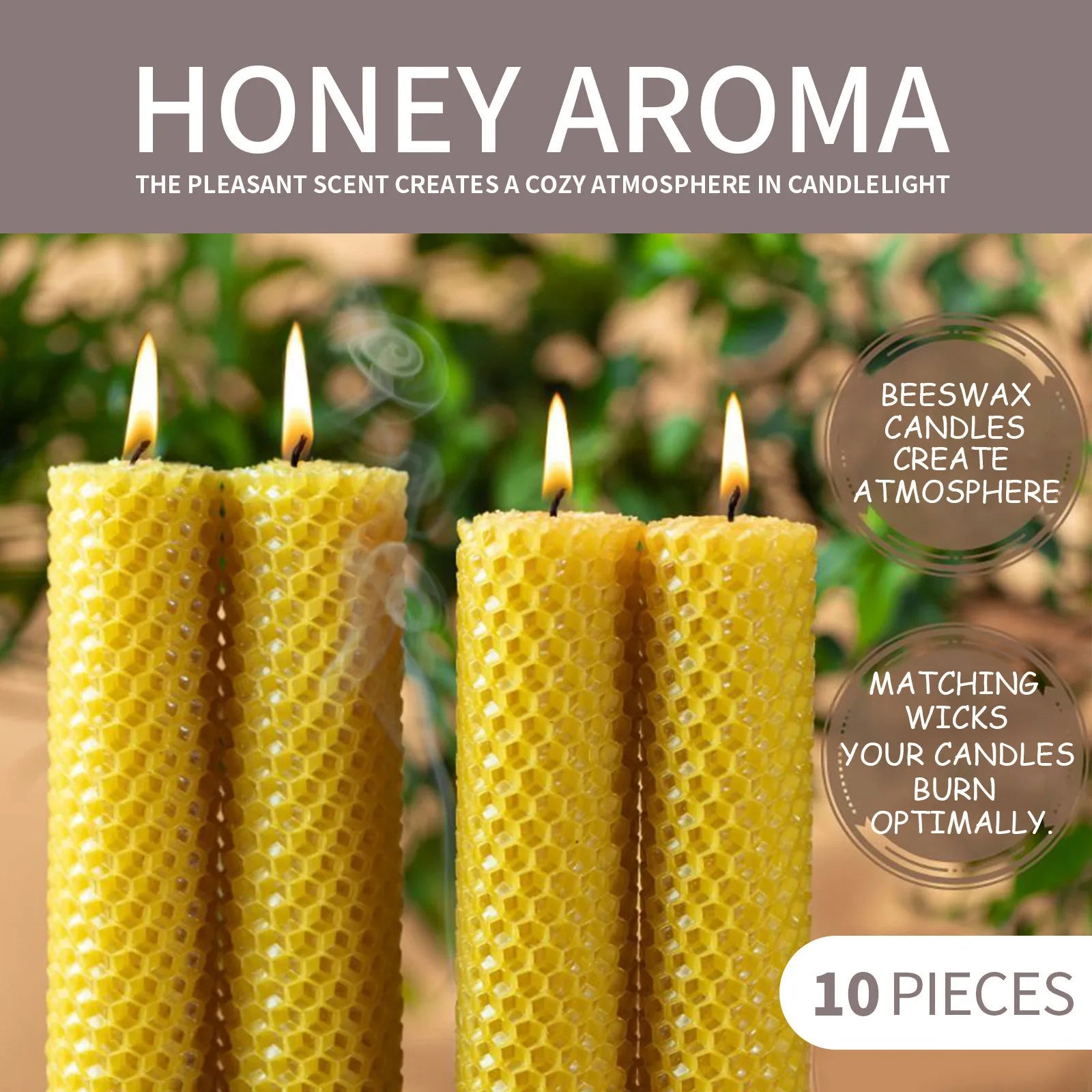10/20/30pcs Beeswax Sheets Candle Making Craft DIY Kits Honey Candles Maker Full Bees Wax Honeycomb Beekeeping Foundation Sheets